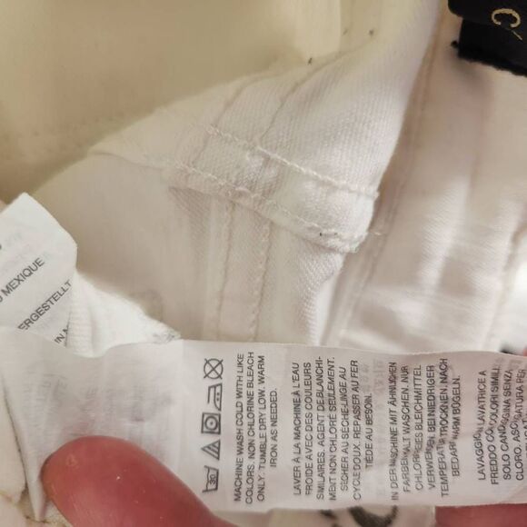 J. Crew Cotton Blend Ankle Toothpick Skinny Denim Jeans White Size 24 - Picture 11 of 11